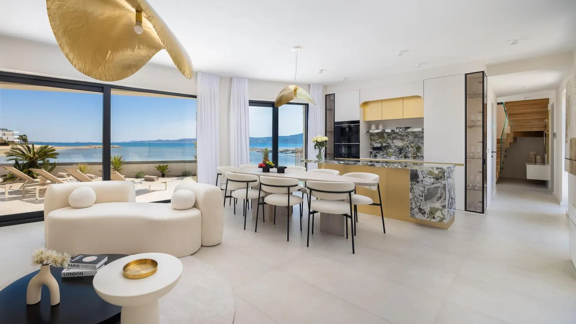 Luxury Seafront Villa Noles With Heated Pool, Jacuzzi, Ev Near Zadar Sukošan 크로아티아
