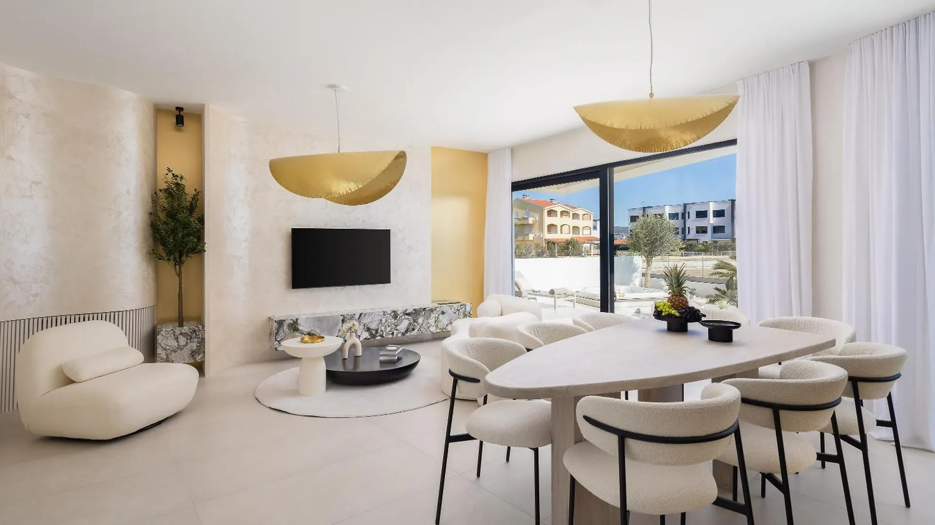 Sukošan Luxury Seafront Villa Noles With Heated Pool, Jacuzzi, Ev Near Zadar
