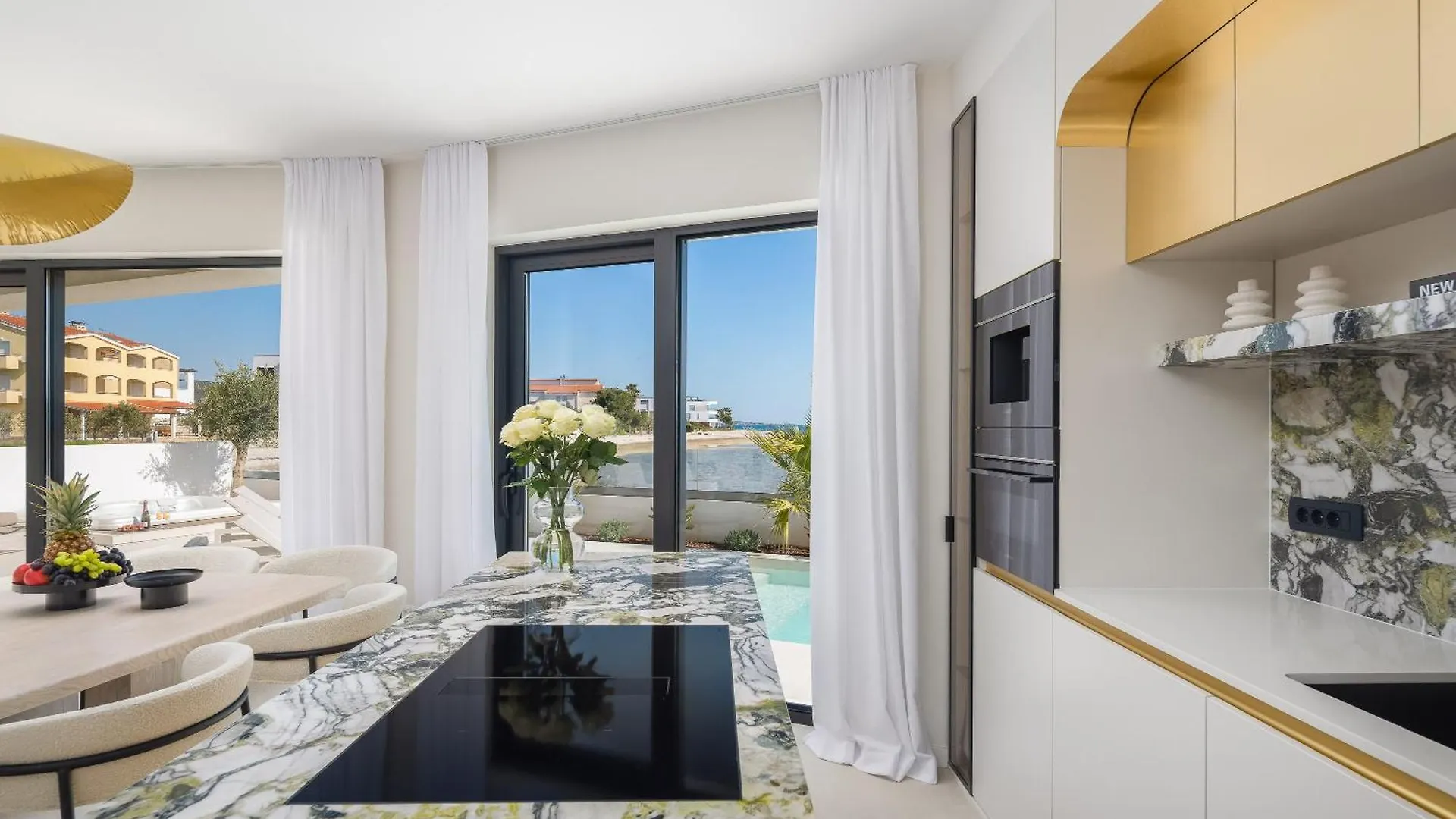Sukošan Luxury Seafront Villa Noles With Heated Pool, Jacuzzi, Ev Near Zadar קרואטיה